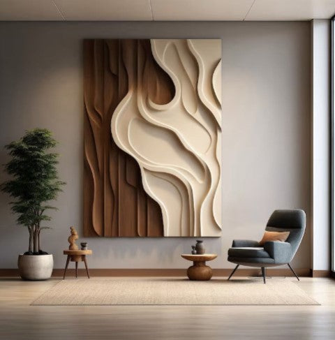 Abstract Colorful 3D Wall Art