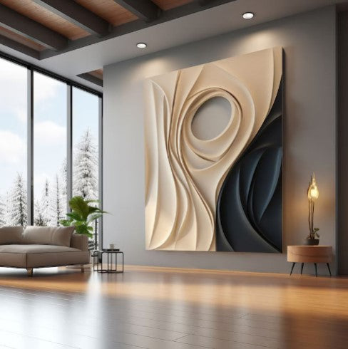 Abstract Colorful 3D Wall Art
