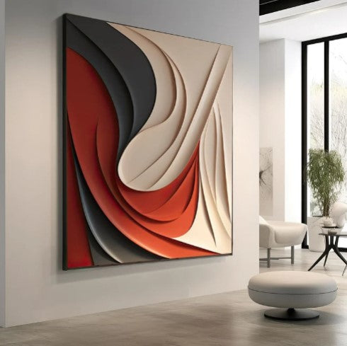 Abstract Color 3D Wall Art
