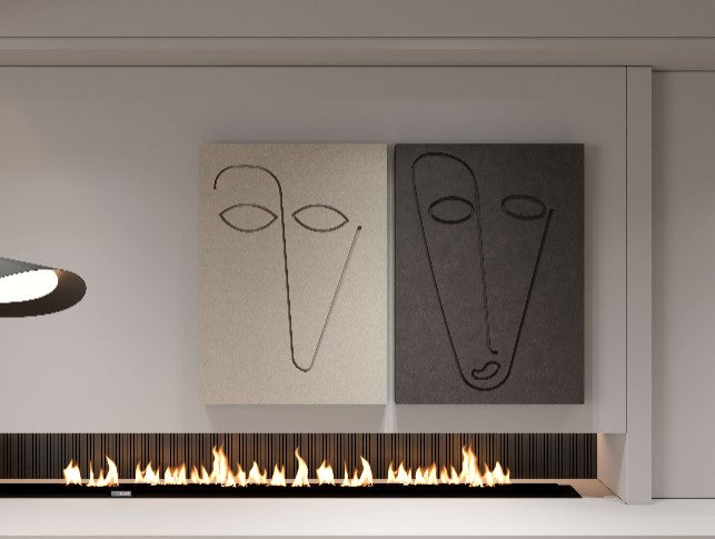 3D Abstract Wall Art – Home Décor Sculpture - (Set of 2)