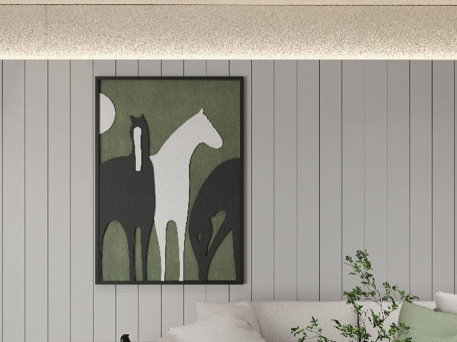 Abstract horse 3D Wall Art