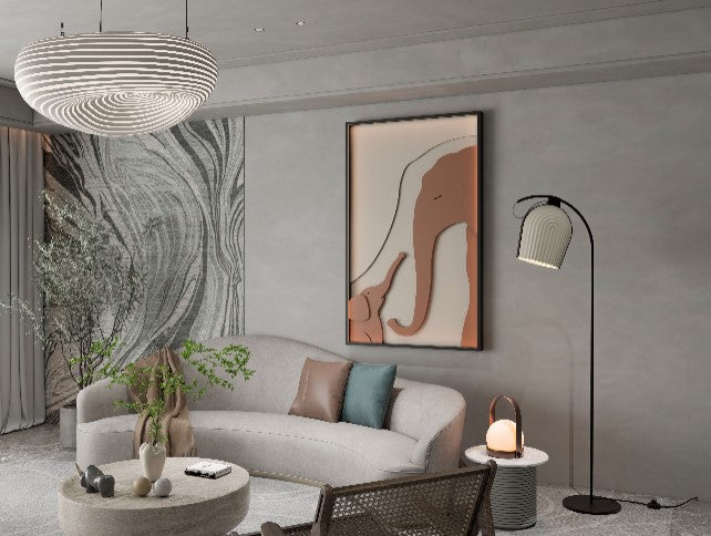 Elephant with baby elephant 3D Wall Art