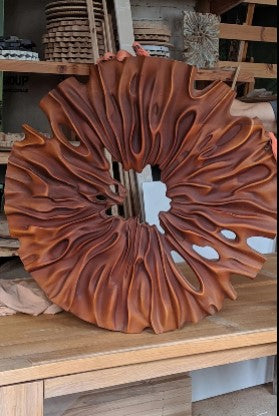 3D Draped Effect round wall art