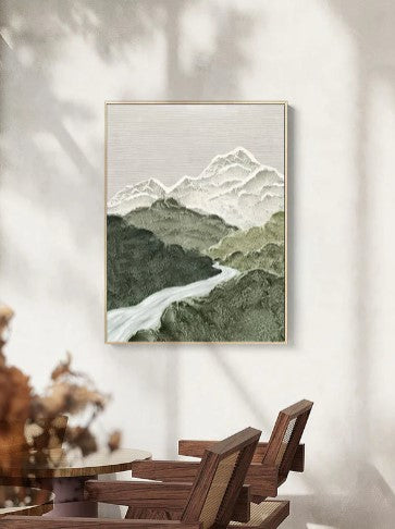 Abstract colorful texture wall art