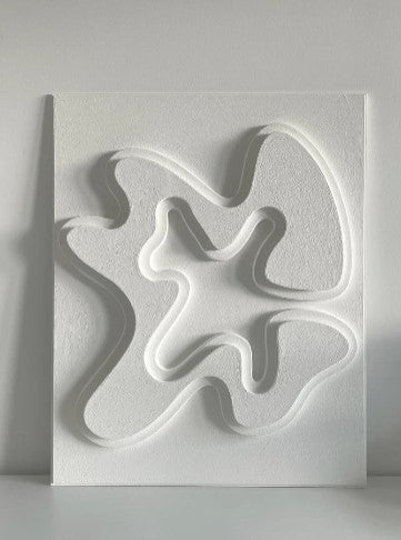 Abstract modern 3D wall art