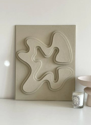 Abstract modern 3D wall art