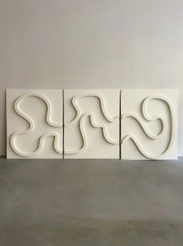 Abstract modern texture wall art(Set of 3)