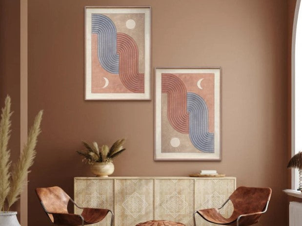 Day and night Sun and Moon Wall art