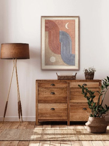 Day and night Sun and Moon Wall art
