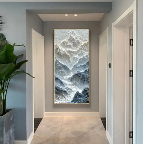 Abstract mountains nature wall art