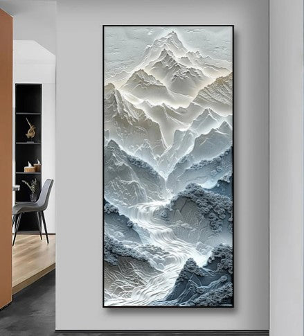 Abstract mountains nature wall art