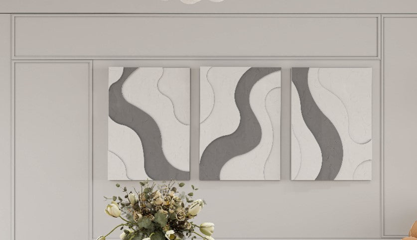 Abstract modern texture wall art(Set of 3)