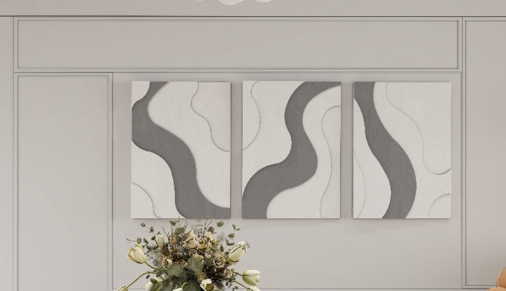 Abstract modern texture wall art(Set of 3)