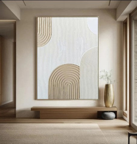 abstract  3D hand wall art