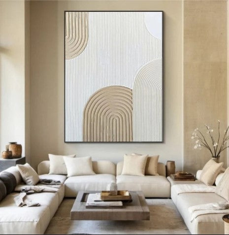 abstract  3D hand wall art