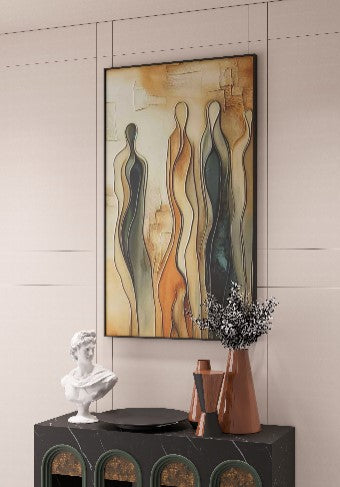 abstract Human 3D wall art