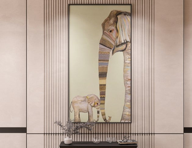 abstract Elephant 3D wall art