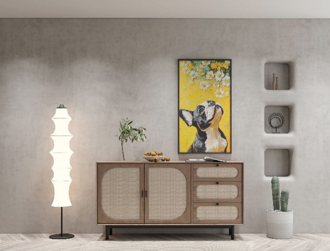abstract Dog 3D wall art