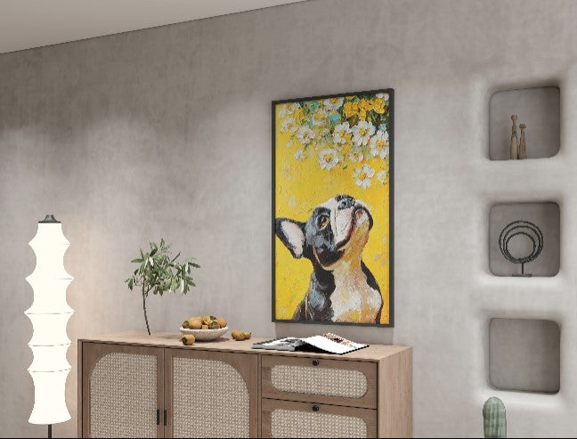 abstract Dog 3D wall art