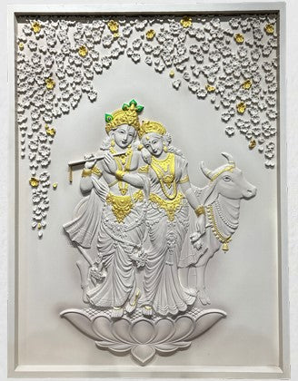 RADHA KRISHNA WALL ART