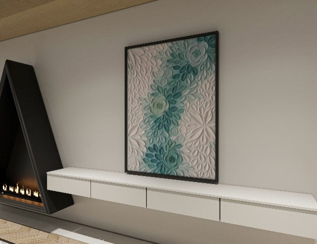 Colorful abstract  3D wall art