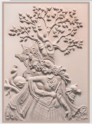 RADHA KRISHNA WALL ART