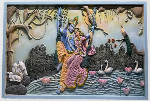 RADHA KRISHNA WALL ART