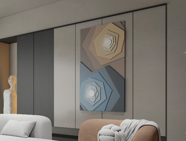Abstract colourful 3D Wall Art