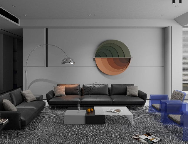 3D Draped Effect round wall art