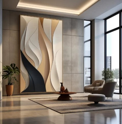 Abstract Colour 3D Wall Art