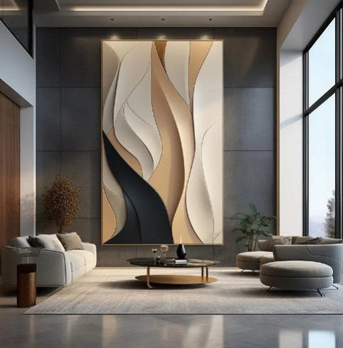 Abstract Colour 3D Wall Art