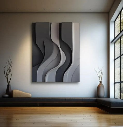 Abstract Colour 3D Wall Art