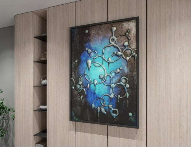 abstract 3D wall art