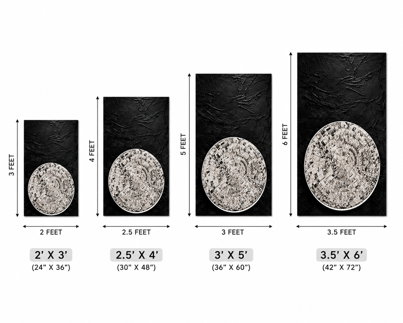 Lunar Contrast moon cly art