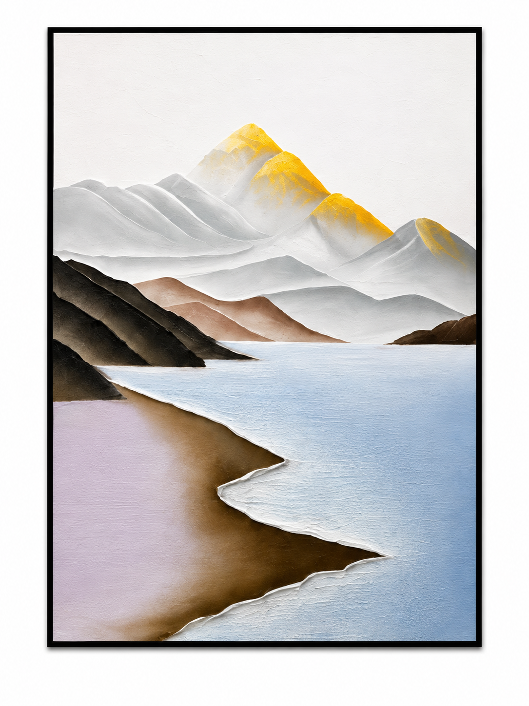 Sea With Mountain Peaks Cly