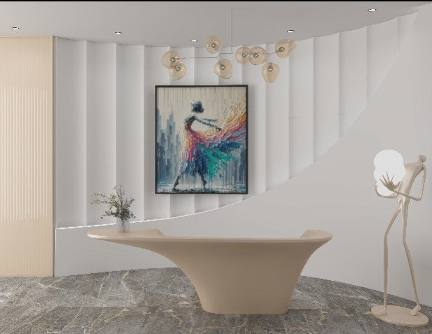 abstract  Lady 3D wall art