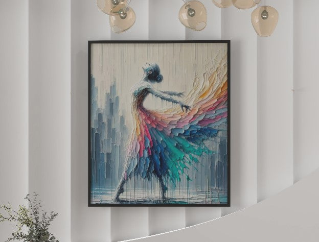 abstract  Lady 3D wall art