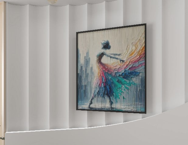 abstract  Lady 3D wall art