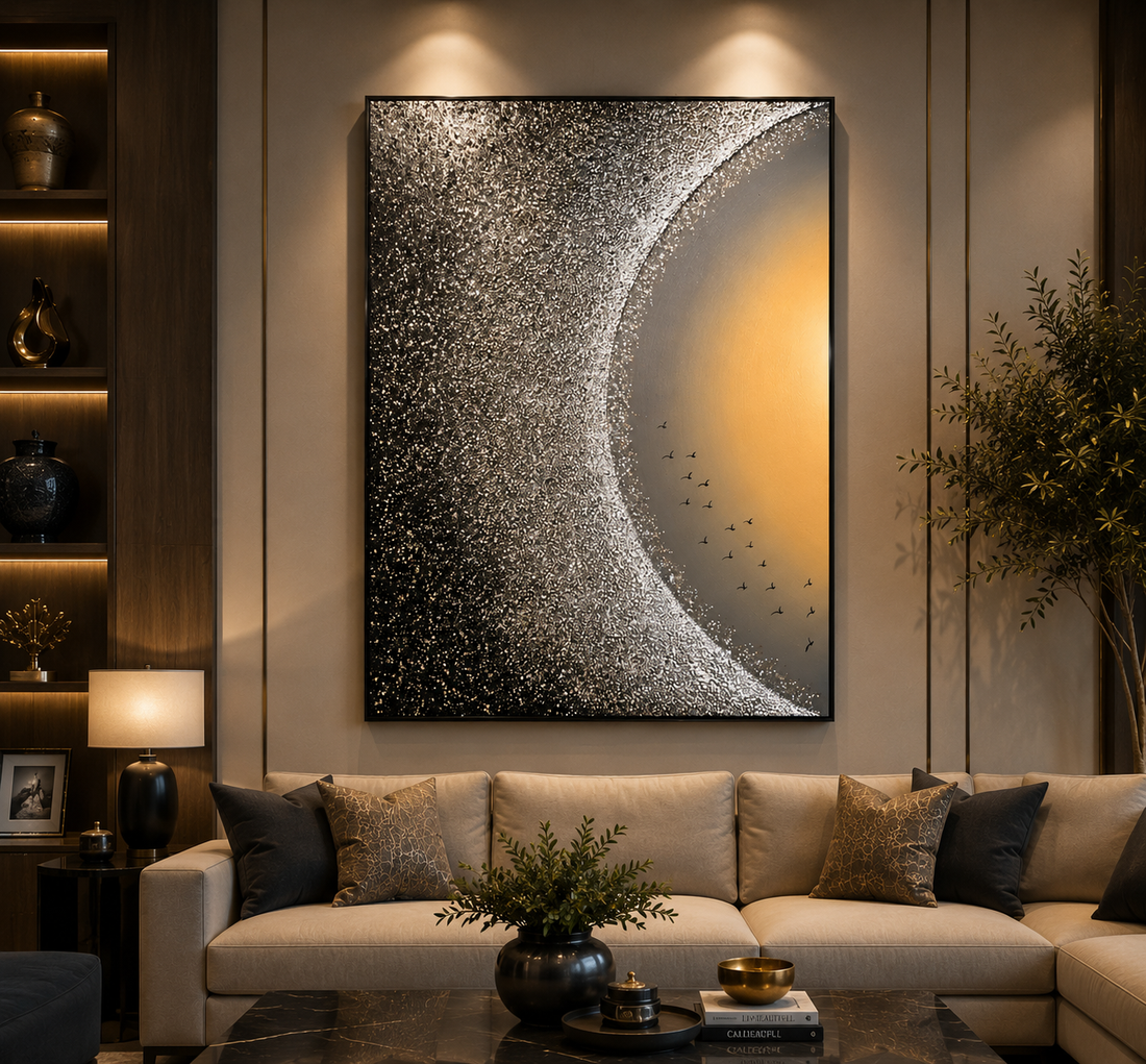 Golden Eclipse moon