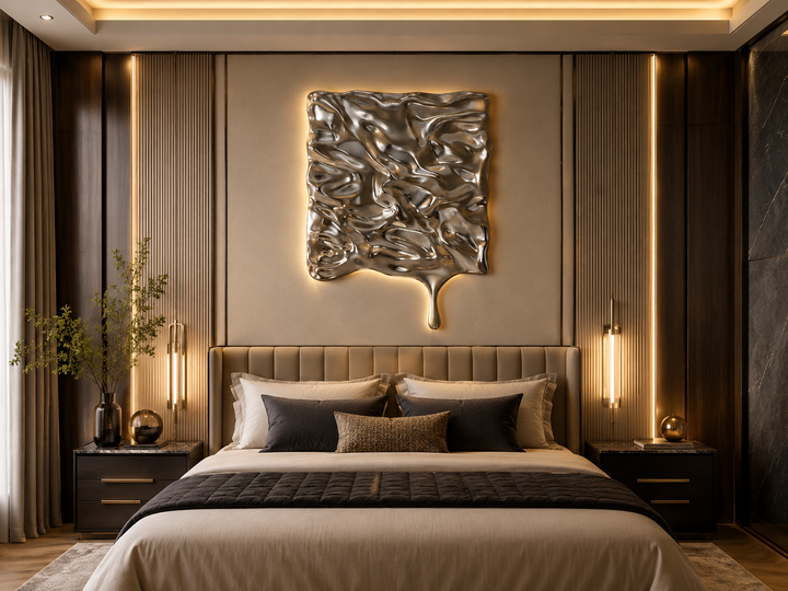 Liquid Reflection square silver