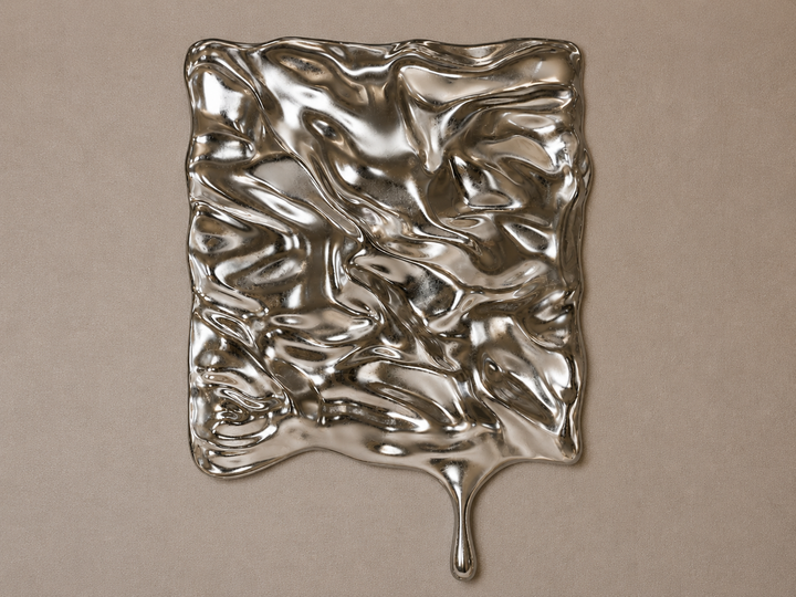 Liquid Reflection square silver