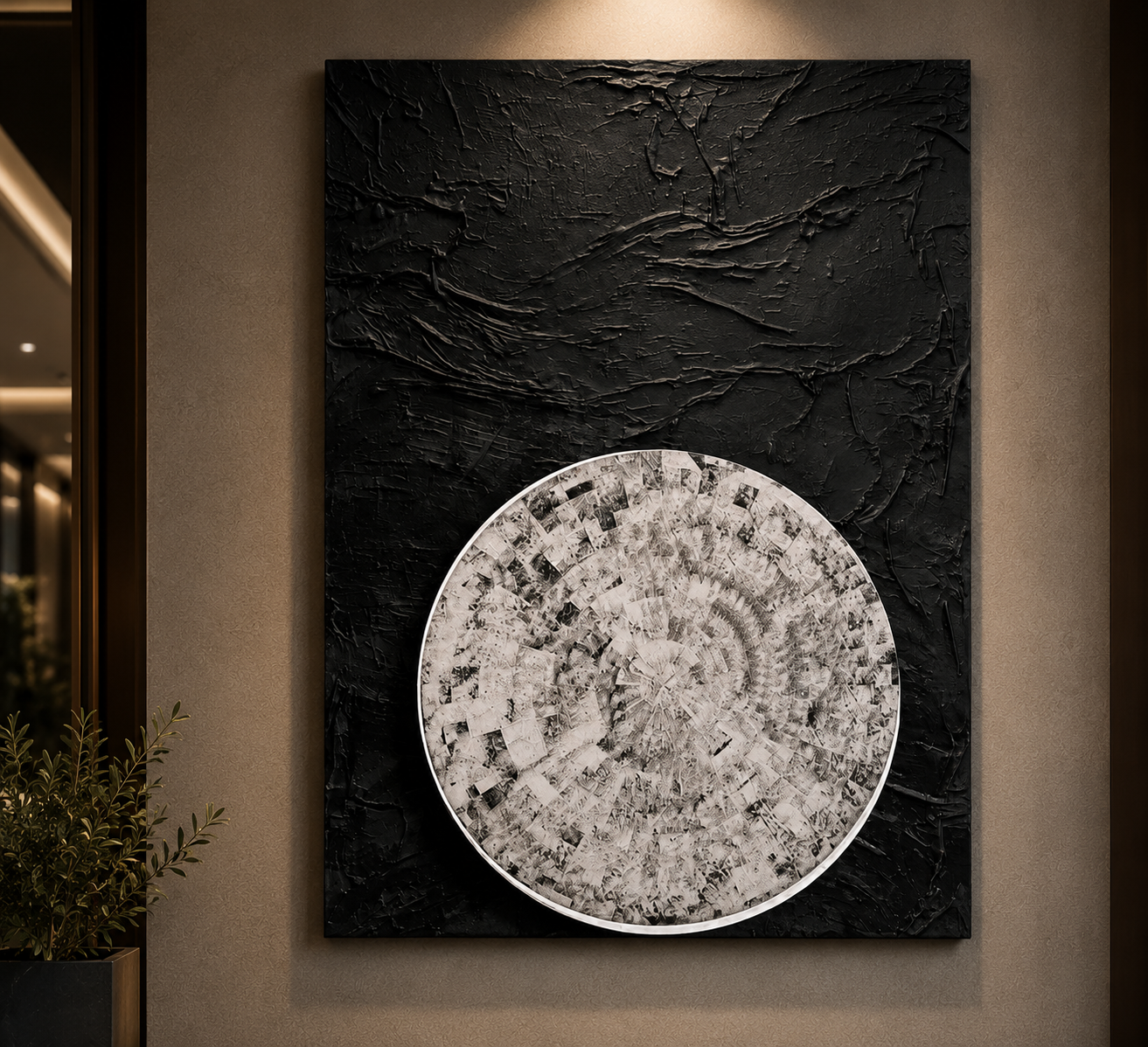 Lunar Contrast moon cly art