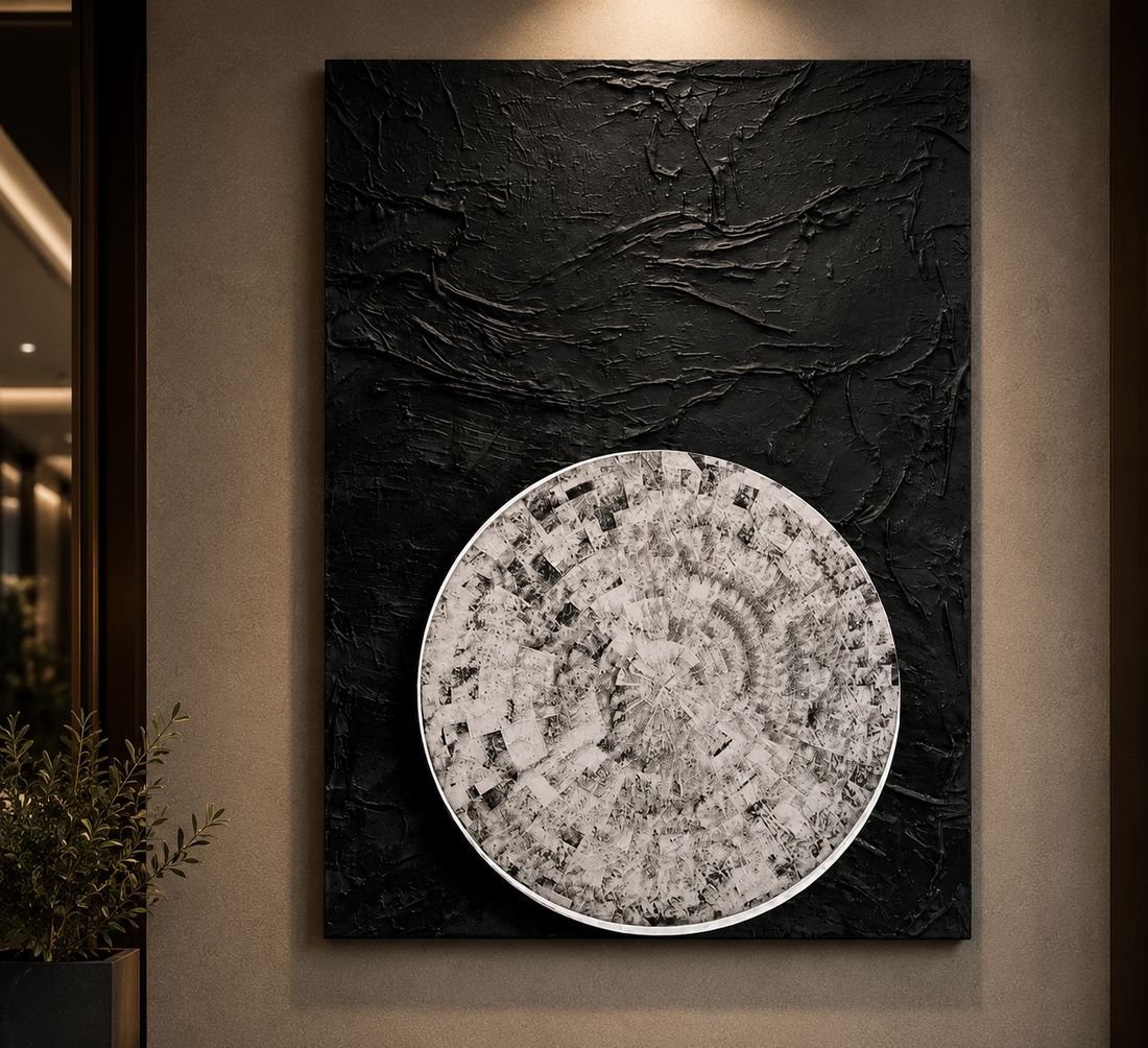Lunar Contrast moon cly art