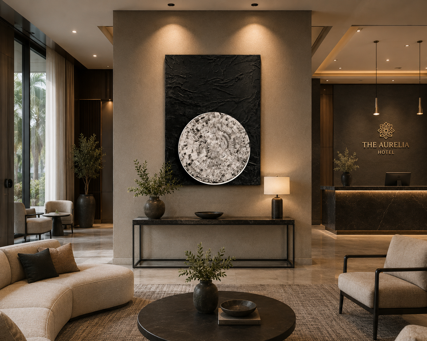 Lunar Contrast moon cly art