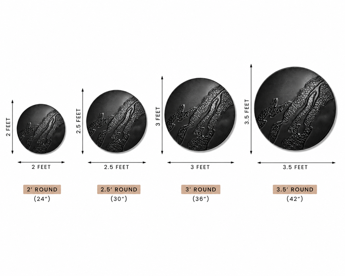 Midnight Terrain black round