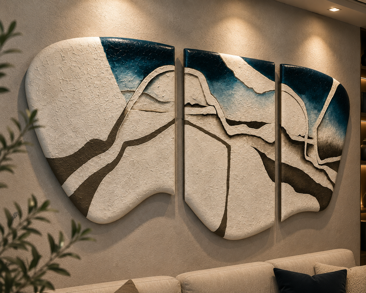 Wave Stone Art Oceanic Harmony